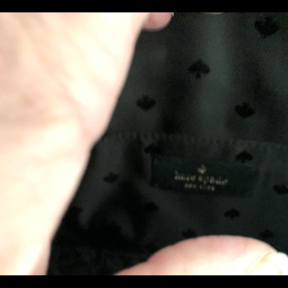 Kate Spade NWT black leather clutch/cross body - Picture 9 of 10